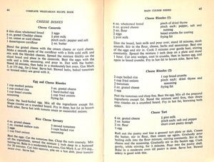 "Complete Vegetarian Recipe Book" 1957 BAKER, Ivan