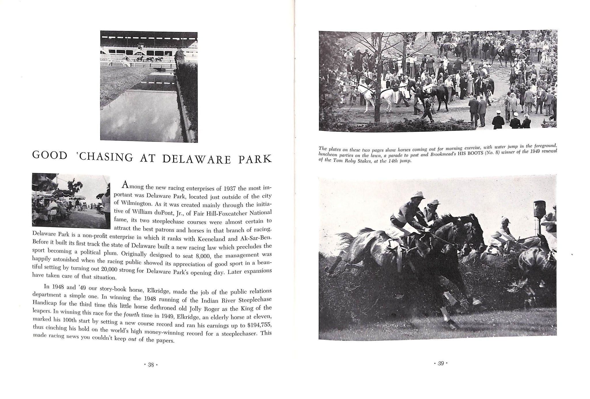 "Steeplechasing" 1949 THAYER, Bert Clark