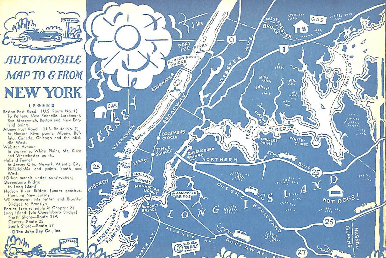 "All About New York An Intimate Guide" 1931 JAMES, Rian