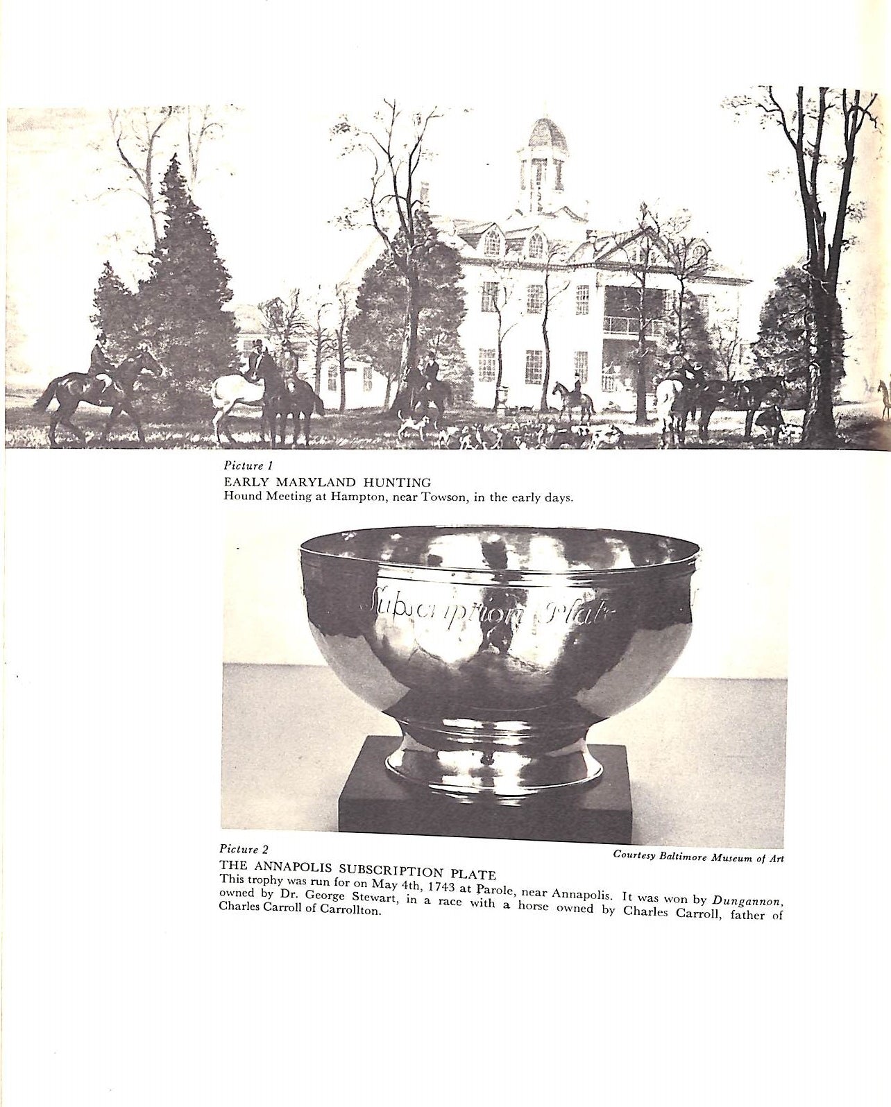 "The Maryland Hunt Cup: Past And Present" 1975 ROSSELL, John Ellis Jr.