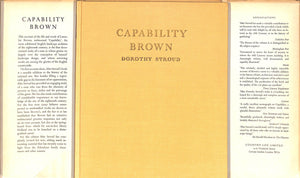 "Capability Brown" 1957 STROUD, Dorothy