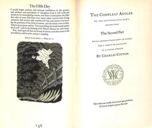 "The Compleat Angler Or, The Contemplative Man's Recreation" 1947 WALTON, Izaak
