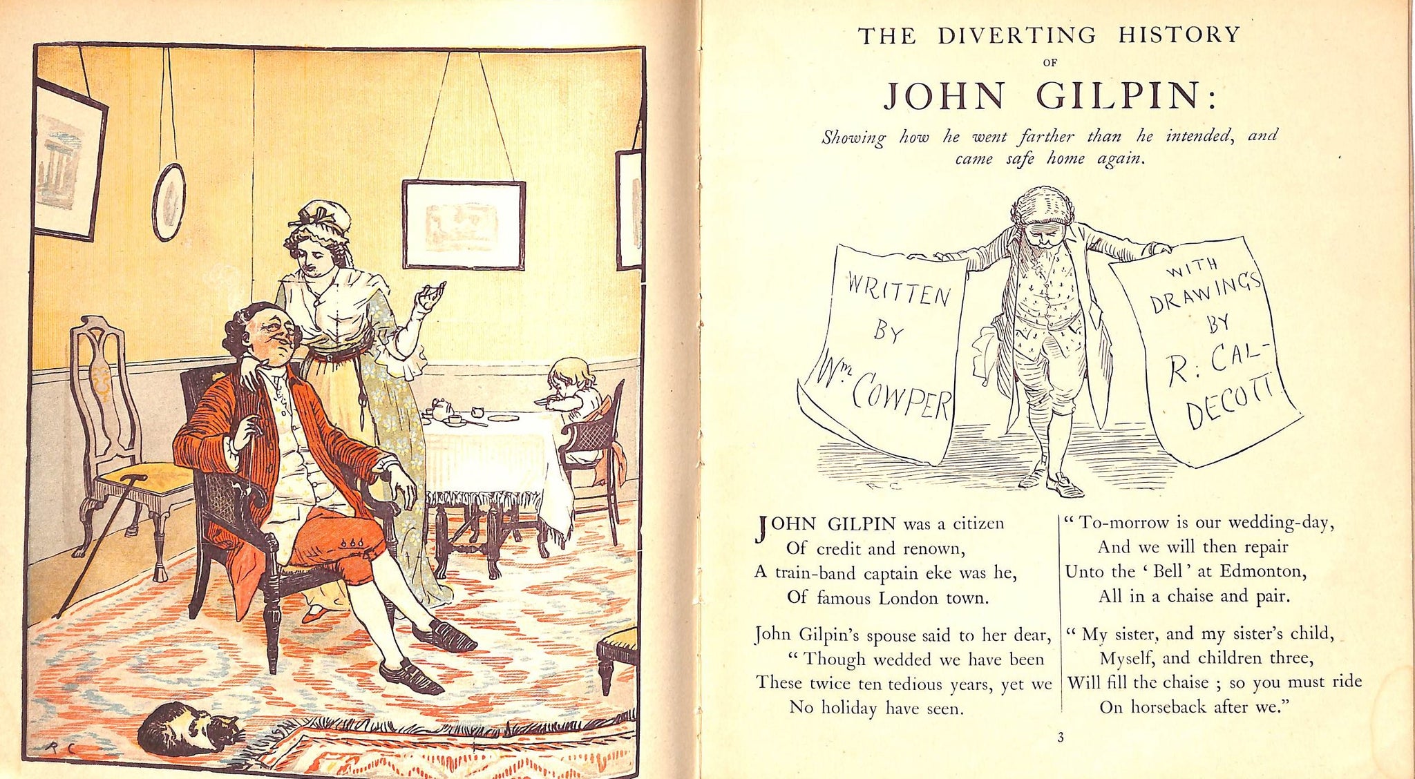 "The Diverting History Of John Gilpin" COWPER, WM.