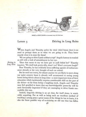 "Learning To Drive Ponies" 1948 HOLYOAKE, Janet