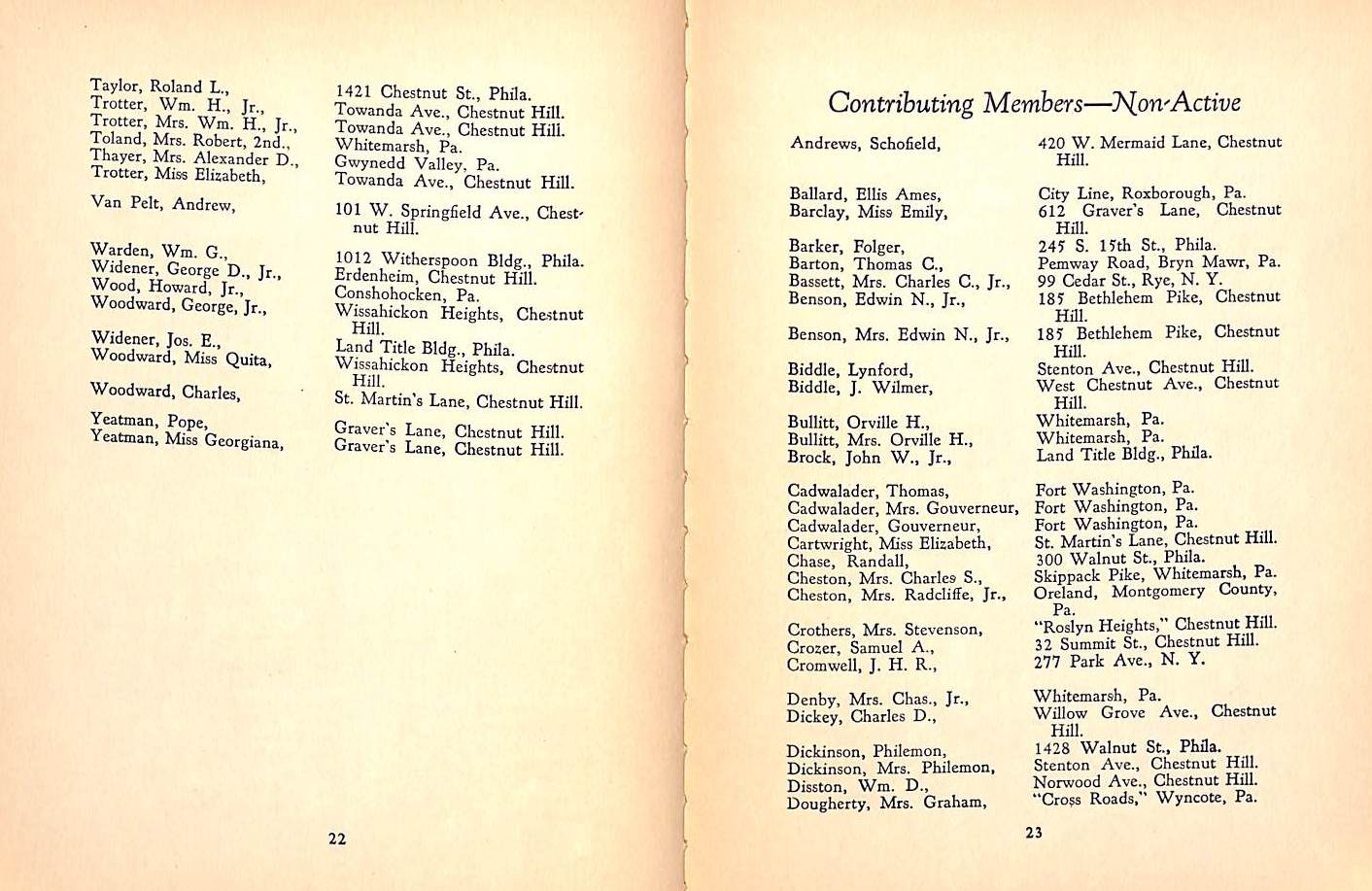 "White Marsh Valley Hunt Club" 1928 (SOLD)