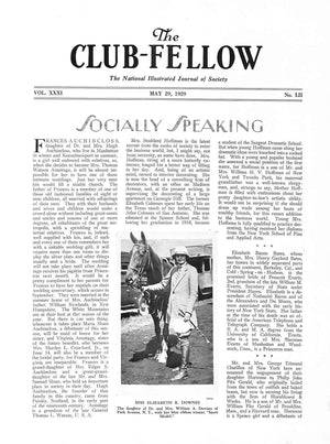 "The Club-Fellow May 29, 1929"