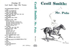 "Cecil Smith: Mr. Polo" 1990 CALVERT, Blair (SOLD)