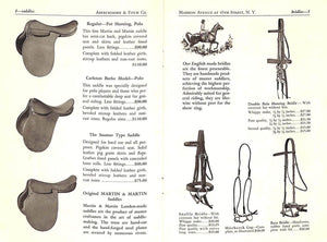 "Riding Polo & Saddlery Abercrombie & Fitch Catalog" 1940