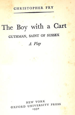 "The Boy With A Cart" 1950 FRY, Christopher