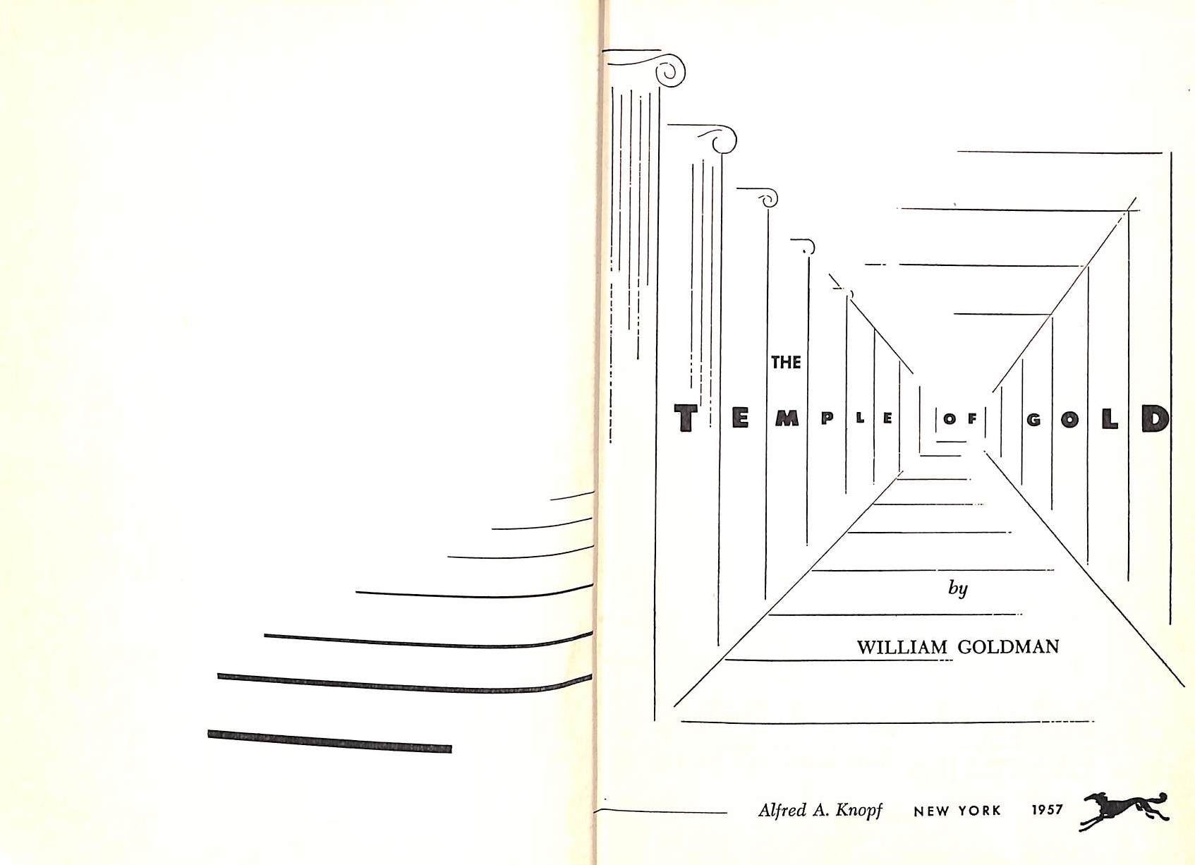 "The Temple Of Gold" 1957 GOLDMAN, William
