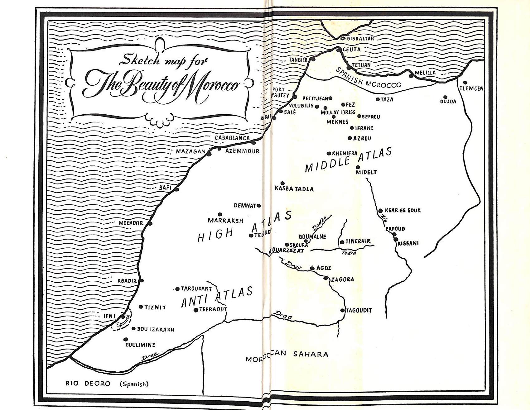 "The Beauty Of Morocco An Introduction And A Guide" 1953 LANDAU, Rom