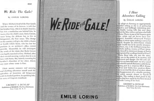 "We Ride The Gale!" 1934 LORING, Emilie