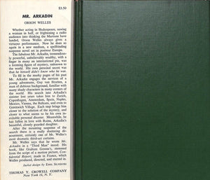 "Mr. Arkadin" 1956 WELLS, Orson