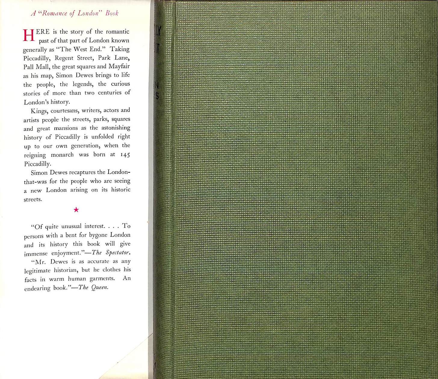 "Piccadilly Pageant" 1949 DEWES, Simon