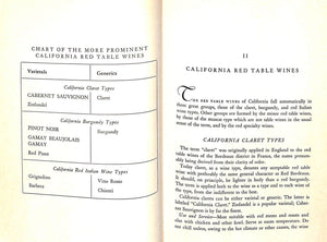 "Guide To California Wines: A Practical Reference Book For All Wine Lovers" 1955 MELVILLE, John