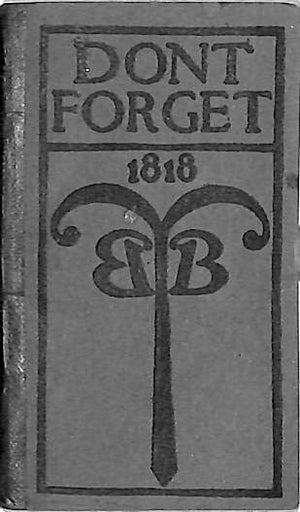 "Don't Forget" 1901 Brooks Brothers (SOLD)