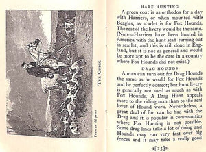 "Brooks Brothers Hunting Hints For The Novice" 1927 By an M.F.H.