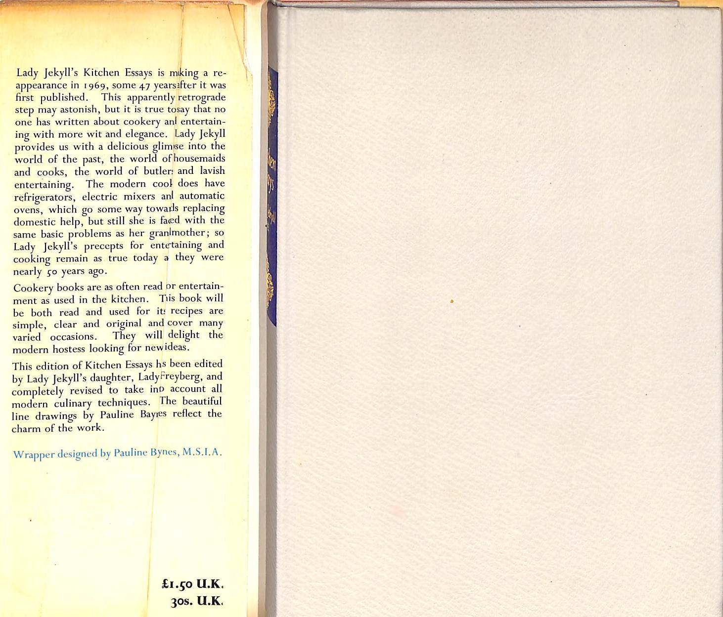 "Kitchen Essays" JEKYLL, Lady