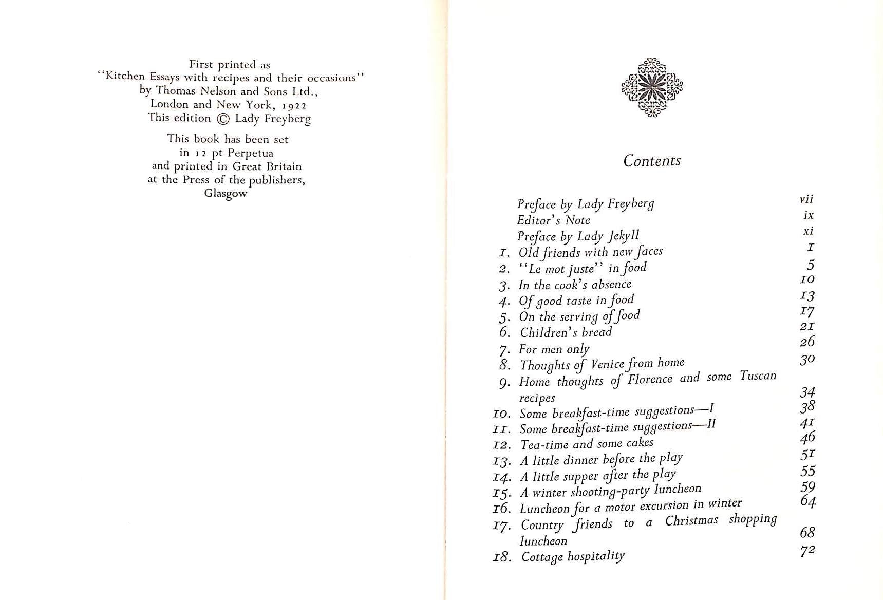 "Kitchen Essays" JEKYLL, Lady