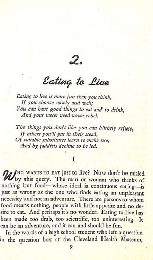 "Eat What You Want! A Sensible Guide To Good Health Through Good Eating" 1942 BAUER, W. W., M.D., and BAUER Florence Marvyne