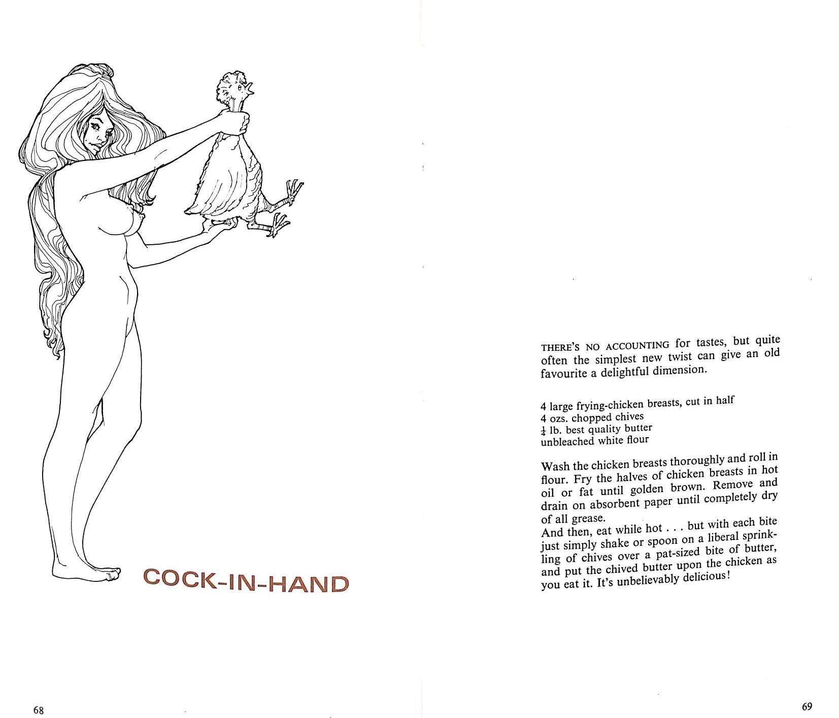 "Fanny Hill's Cook Book" 1970 BRAUN, Lionel H. & ADAMS William