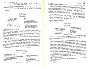 "Scandinavian Cookery For Americans" 1948 BROBECK, Florence and KJELLBERG, Monika