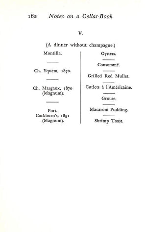 "Notes On A Cellar-Book" 1934 SAINTSBURY, George