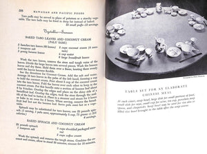 "Hawaiian And Pacific Foods A Cook Book Of Culinary Customs And Recipes" 1945 BAZORE, Katherine
