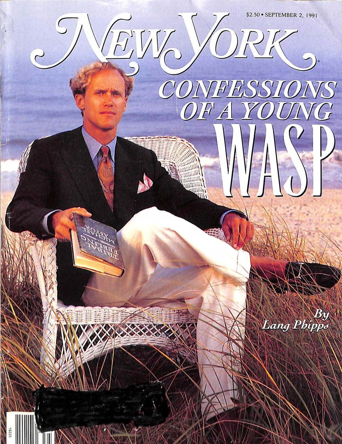 "Confessions Of A Young Wasp" PHIPPS, Lang New York Magazine September 2, 1991