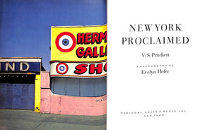 "New York Proclaimed" 1965 PRITCHETT, V.S.