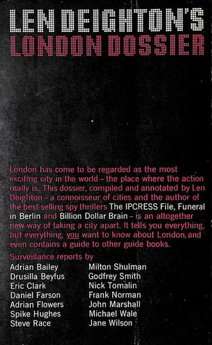 "London Dossier" 1967 DEIGHTON, Len