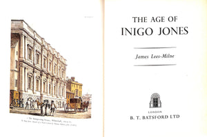 "The Age Of Inigo Jones" 1953 LEES-MILNE, James