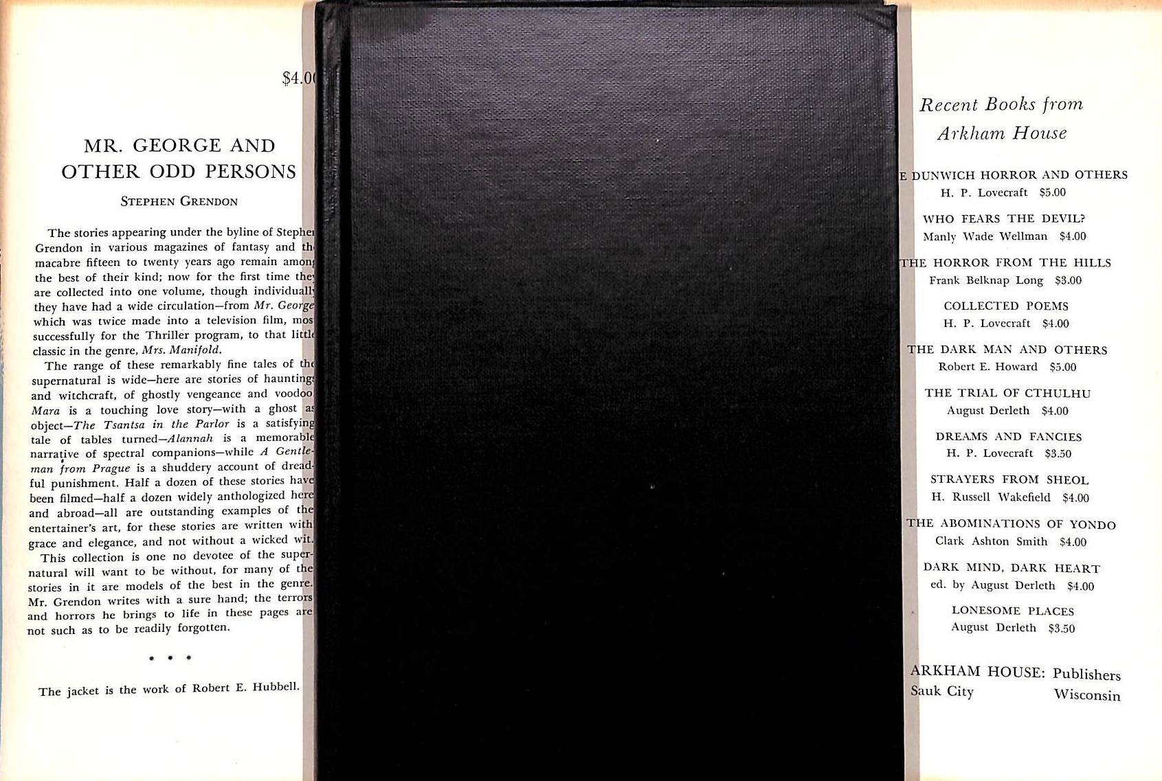 "Mr. George And Other Odd Persons" 1963 GRENDON, Stephen