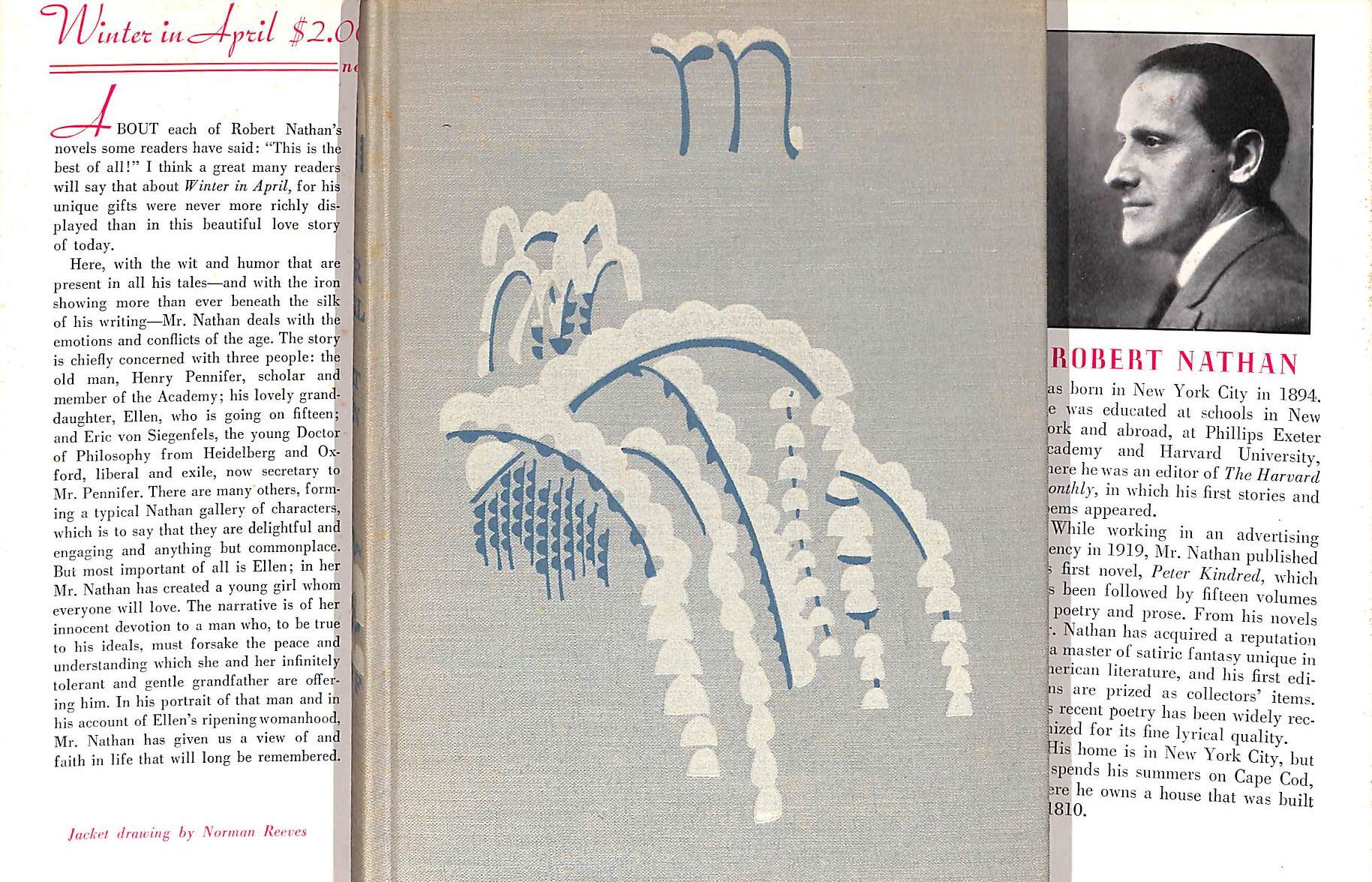 "Winter In April" 1938 NATHAN, Robert