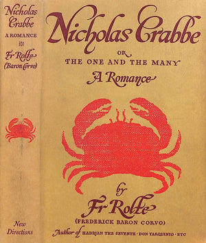 "Nicholas Crabbe Or The One And The Many" 1958 CORVO, Frederick Baron