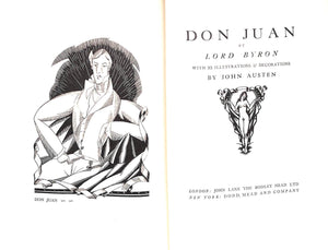 "Don Juan" 1926 BYRON, Lord