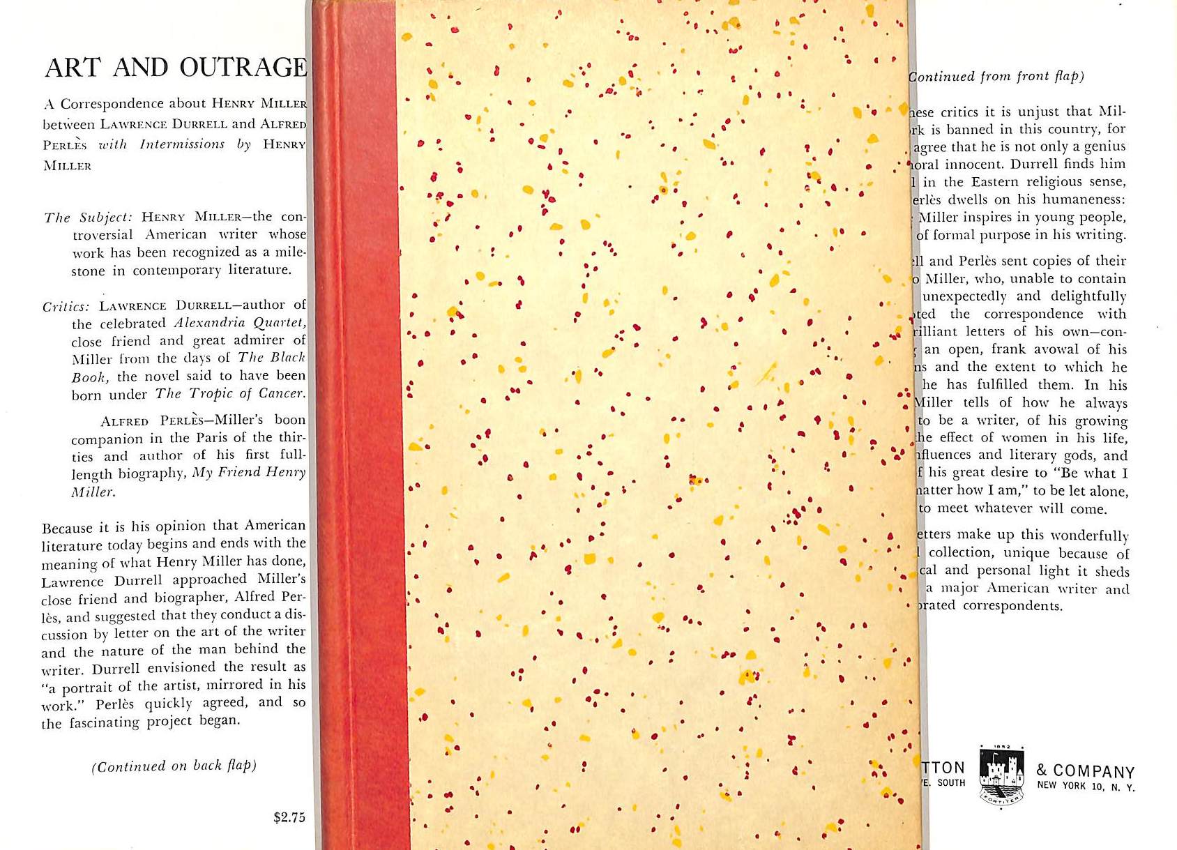 "Art And Outrage: A Correspondence About Henry Miller" 1961