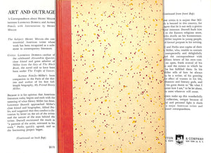 "Art And Outrage: A Correspondence About Henry Miller" 1961
