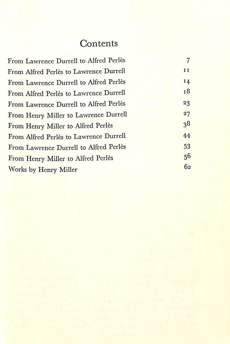 "Art And Outrage: A Correspondence About Henry Miller" 1961