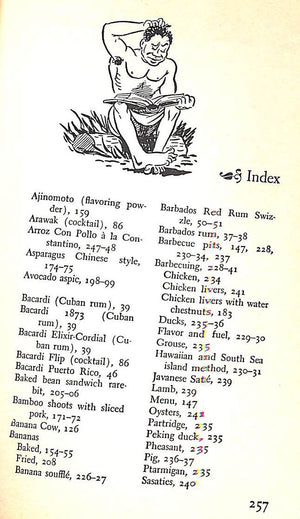 "Trader Vic's Book Of Food And Drink" 1981 VIC, Trader
