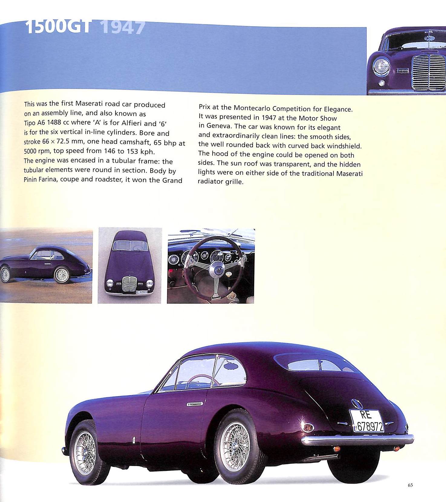 "Maserati: 90 Years Of Italian History" 2004 MARSANO, Elisabetta (SOLD)