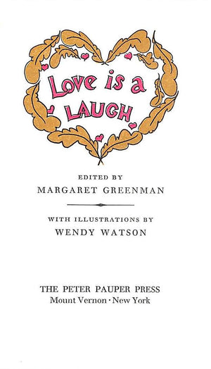 "Love Is A Laugh" 1967 GREENMAN, Margaret