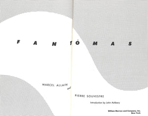 "Fantomas" 1986 ALLAIN, Marcel and SOUVESTRE, Pierre