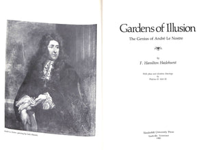 "Gardens Of Illusion The Genius Of Andre Le Nostre" 1980 HAZLEHURST, F. Hamilton
