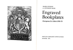 "Engraved Bookplates: European Ex Libris 1950-1970" 1972 SEVERIN, Mark and REID, Anthony