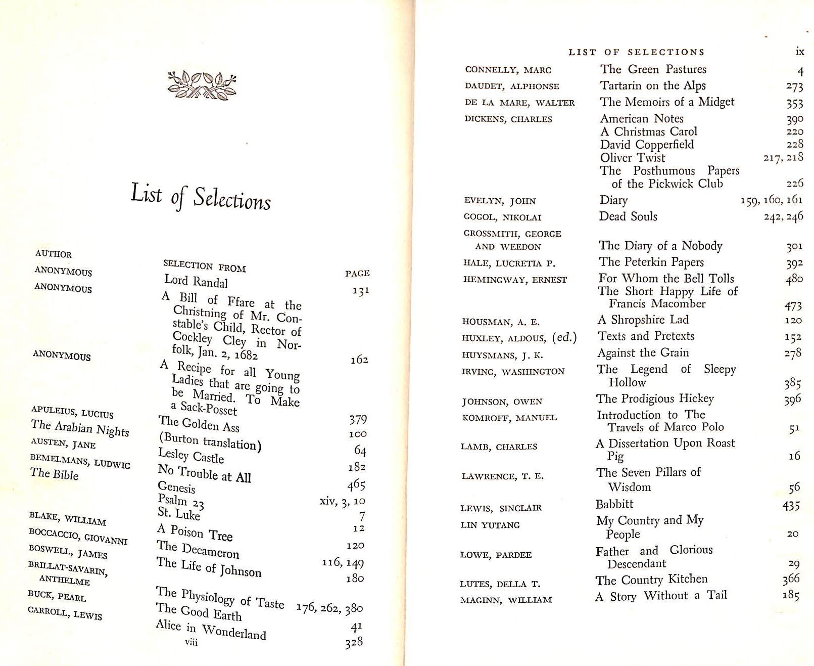 "Here Let Us Feast: A Book Of Banquets" 1946 FISHER, M.F.K.