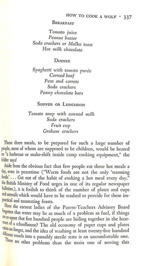"The Art Of Eating: The Collected Gastronomical Works" 1954 FISHER, M. F. K.