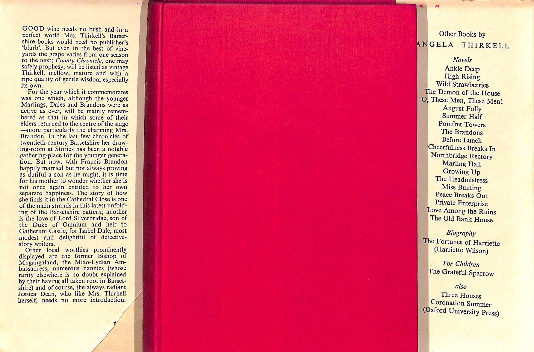 "County Chronicle" 1950 THIRKELL, Angela (SOLD)