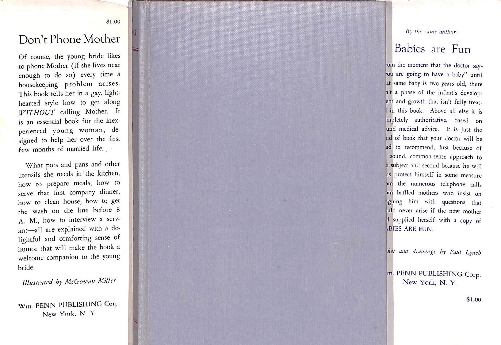 "Don't Phone Mother" 1943 AABERG, Jean Littlejohn