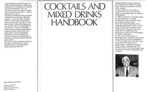 "Cocktails And Mixed Drinks Handbook" 1976 TIRADO, Eddie